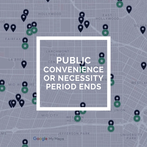 Public Convenience or Necessity Period Ends