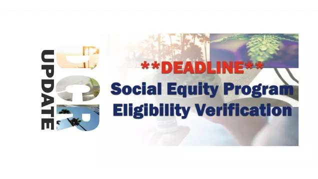 2019-07-29 Deadline Social Equity Program Eligibility Verification